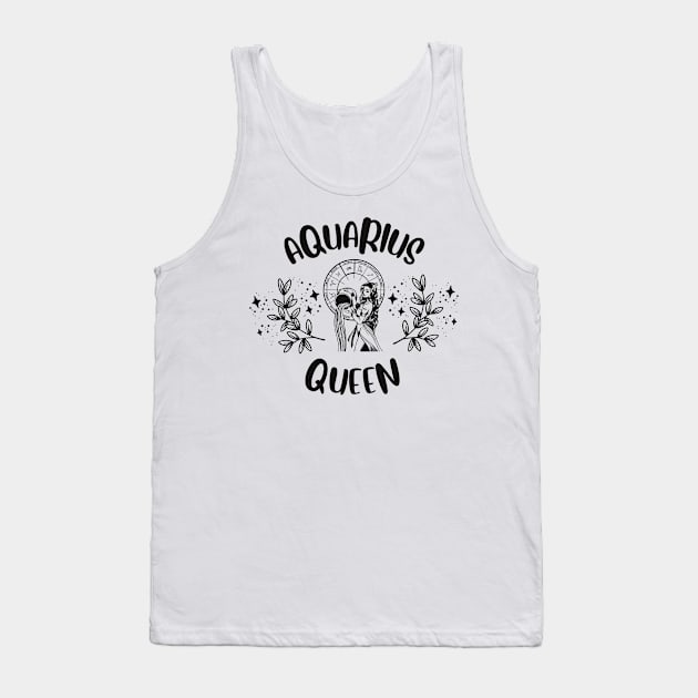 Aquarius Queen Tank Top by teresawingarts